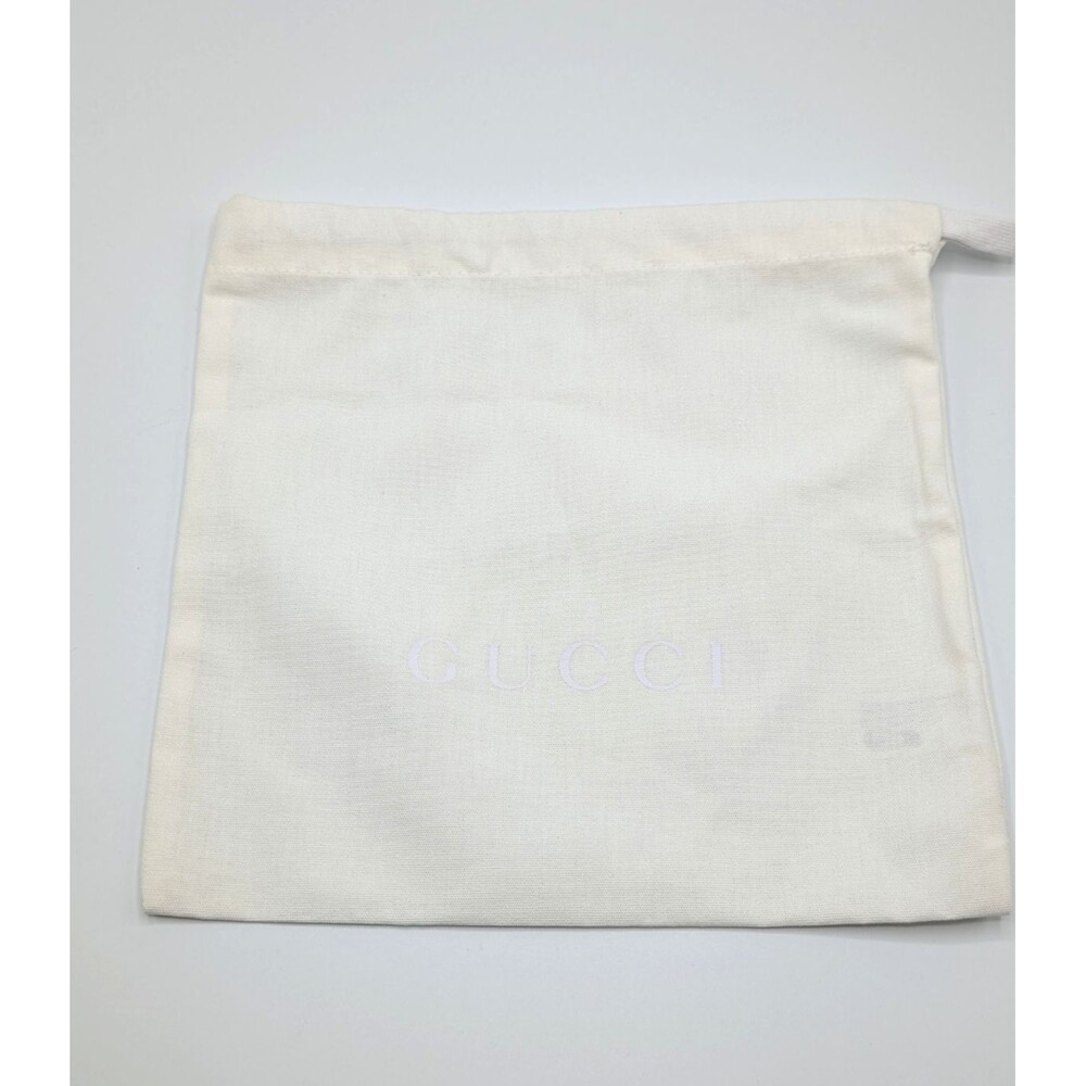 Gucci Dust Bag White Drawstring Case Storage embossed White Logo 10”x 8.5”
